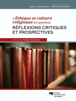 cover image of L'Éthique et culture religieuse en question